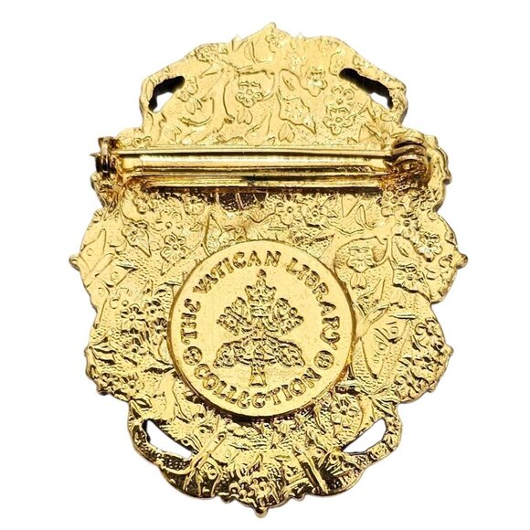 The Vatican Library Collection Mary, Joseph, And Baby Jesus Resin Brooch - Picture 5 of 9